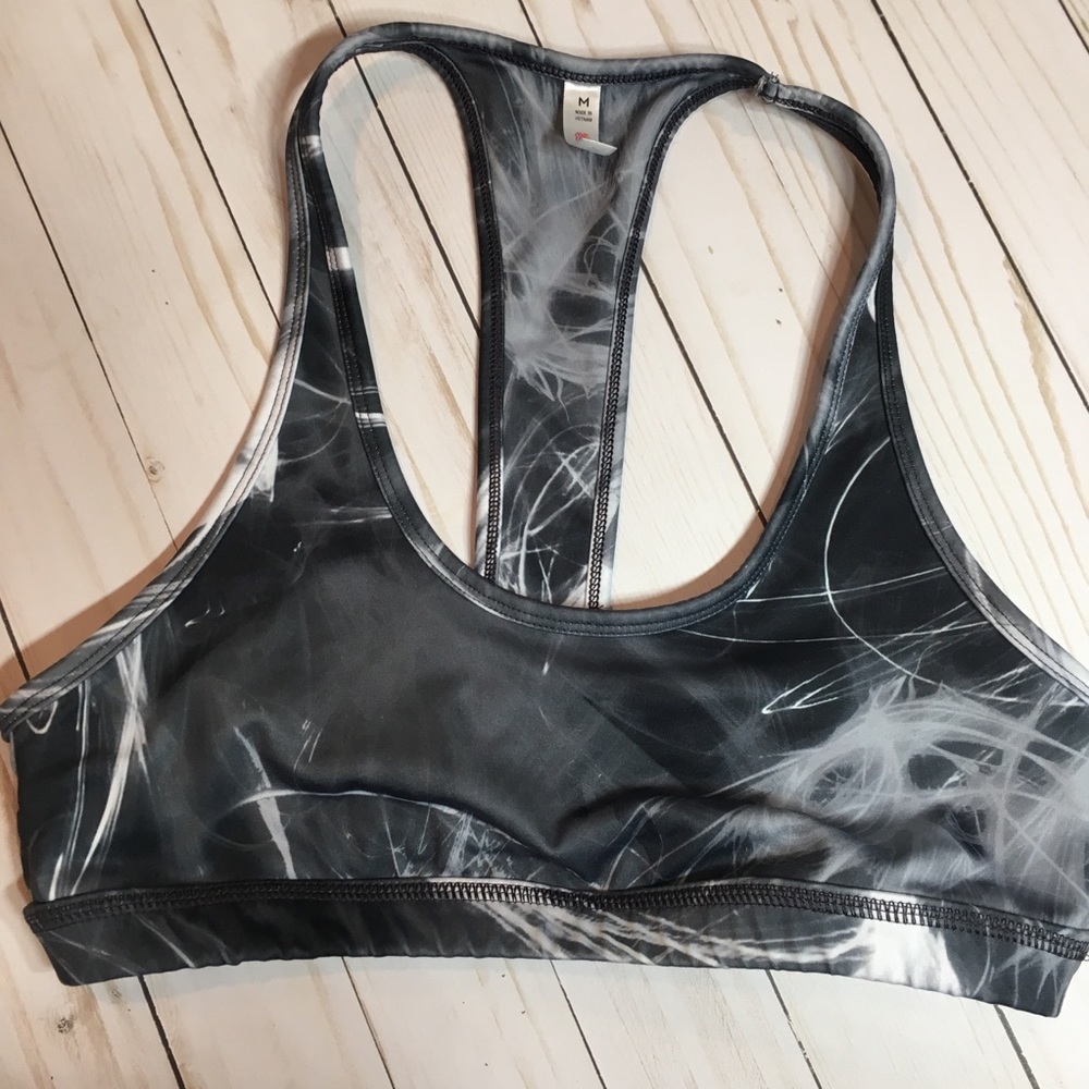 FLX Racerback Black White Swirl M